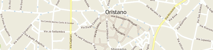 Mappa della impresa federazione italiana giuoco calcio a ORISTANO