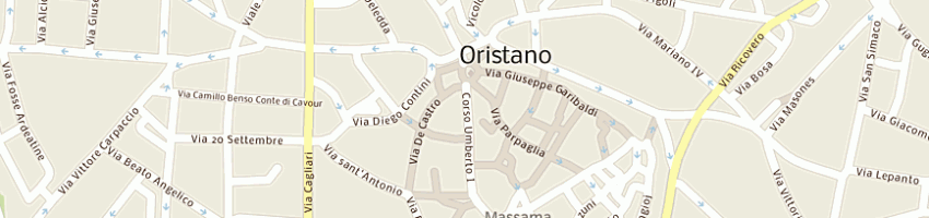 Mappa della impresa spada a ORISTANO