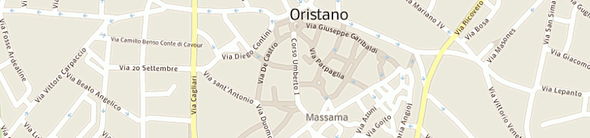 Mappa della impresa farmacia bresciani achenza a ORISTANO