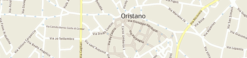 Mappa della impresa oreficeria ricciu di frau m a e figli sas a ORISTANO