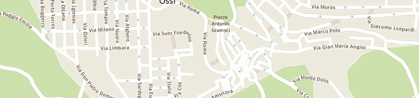 Mappa della impresa masia gianuario a OSSI