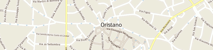 Mappa della impresa garbati marinella a ORISTANO