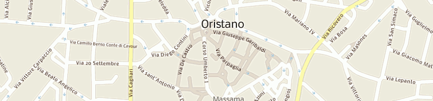 Mappa della impresa melis andrea a ORISTANO
