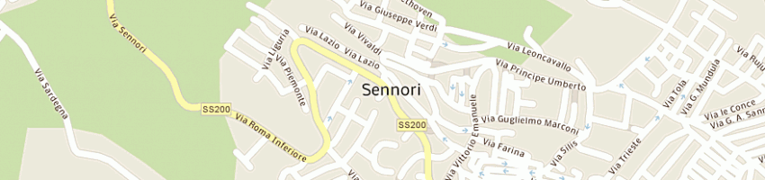 Mappa della impresa banca di sassari spa a SENNORI