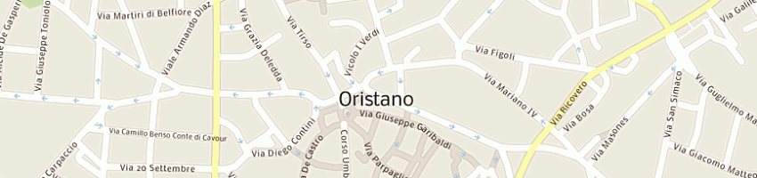 Mappa della impresa cuccusa mario a ORISTANO