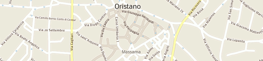 Mappa della impresa aism associazione italiana sclerosi multipla a ORISTANO