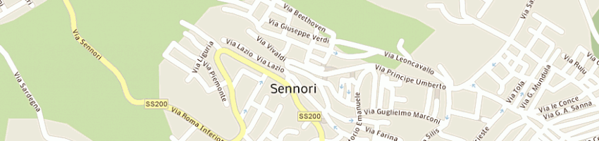 Mappa della impresa fara margherita a SENNORI