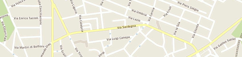 Mappa della impresa tecnicom di f cossu sas a ORISTANO