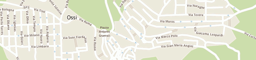 Mappa della impresa mannu giuliano a OSSI