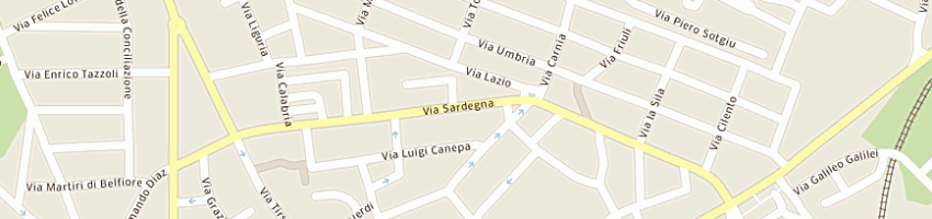 Mappa della impresa rose rosse di piras monica a ORISTANO