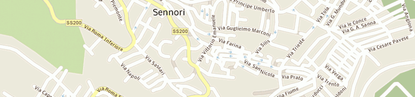 Mappa della impresa loriga nico a SENNORI