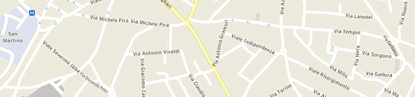 Mappa della impresa clinica veterinaria duemari a ORISTANO