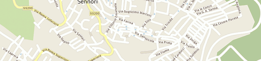 Mappa della impresa spanu antonino a SENNORI