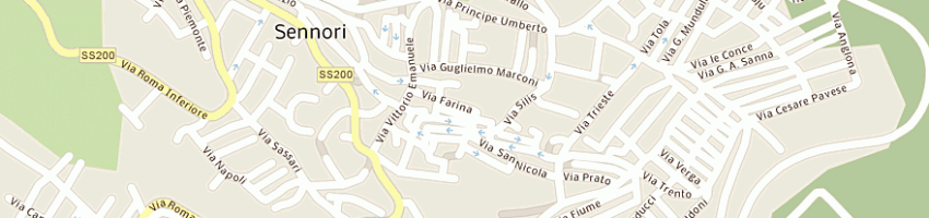Mappa della impresa comune di sennori a SENNORI