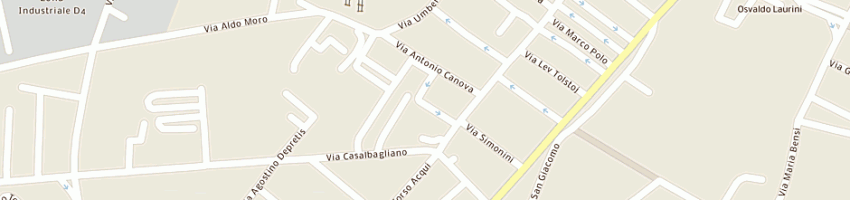 Mappa della impresa siti e tel srl a ALESSANDRIA
