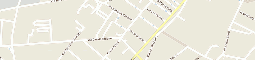 Mappa della impresa centro revisione autoveicoli cristo srl a ALESSANDRIA