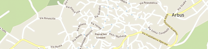 Mappa della impresa tutto pizza di grussu ivano a ARBUS