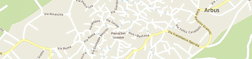 Mappa della impresa parrocchia ssebastiano martire a ARBUS