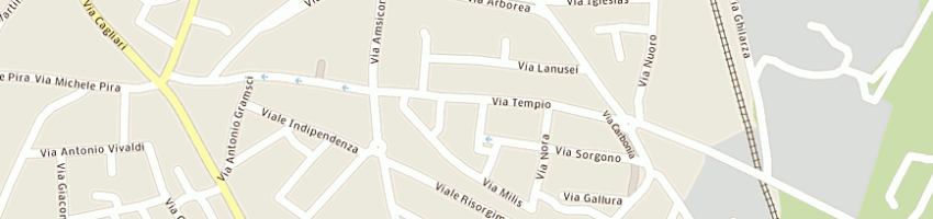 Mappa della impresa istituto autonomo per le case popolari a ORISTANO