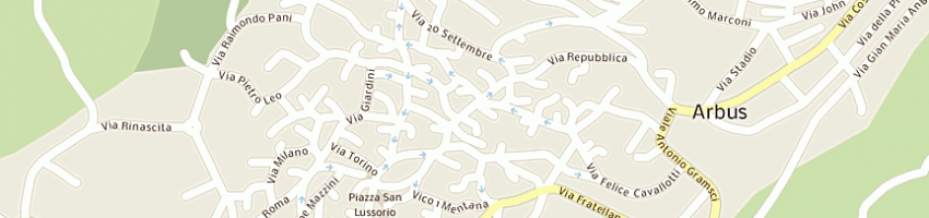 Mappa della impresa tuveri luciano a ARBUS