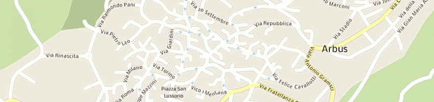 Mappa della impresa corda giuseppe a ARBUS