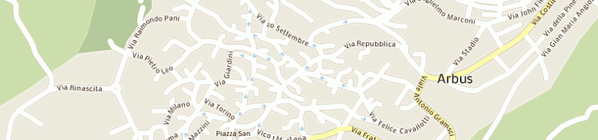 Mappa della impresa sardu daniela a ARBUS