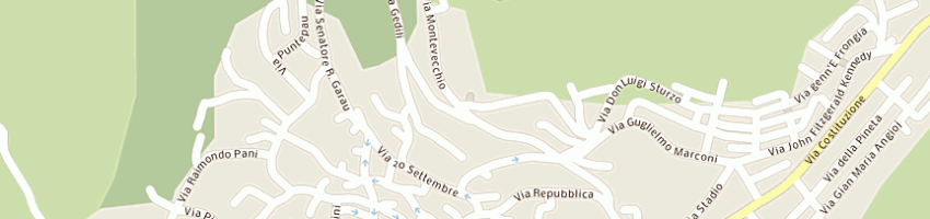 Mappa della impresa ristorante ricevimento sala bellavista a ARBUS