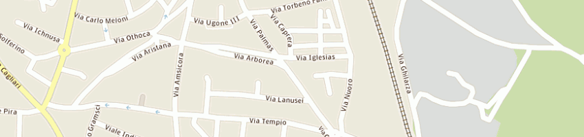 Mappa della impresa panificio piras angelo e c snc a ORISTANO