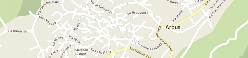 Mappa della impresa avis a ARBUS
