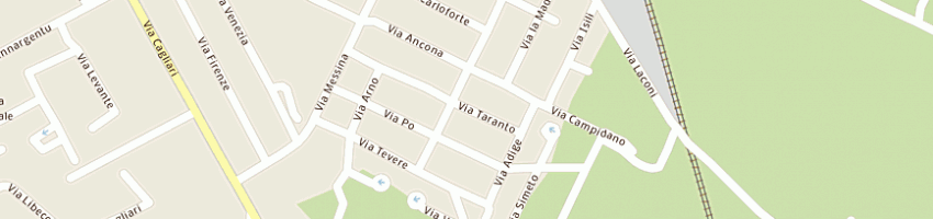 Mappa della impresa elcro impianti di giuseppe crobu e c sas a ORISTANO
