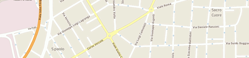 Mappa della impresa costa alimentari srl a NOVARA