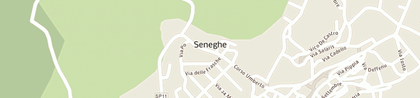 Mappa della impresa panificio zoccheddu dei flli sebastiano e enzo zoccheddu snc a SENEGHE