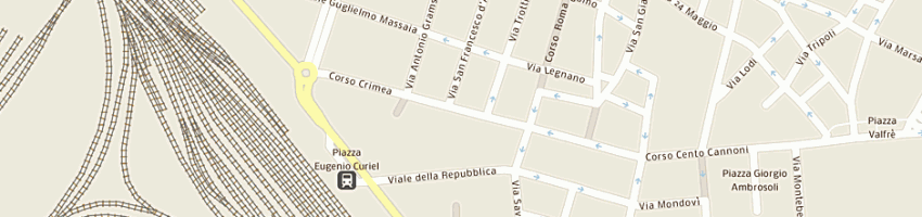 Mappa della impresa gelateria cercena'di marsiglia stefania e c sas a ALESSANDRIA
