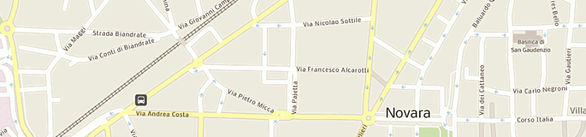 Mappa della impresa un angelo per capello di bolla susy e dinelli marika snc a NOVARA