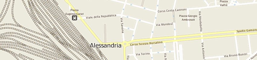 Mappa della impresa albergo domus hotel a ALESSANDRIA