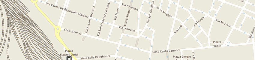 Mappa della impresa sirio gestioni di simonetta agostini sas a ALESSANDRIA