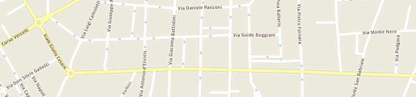 Mappa della impresa scuole pubbliche materne e statali bottacchi a NOVARA