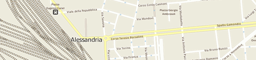 Mappa della impresa vigili urbani a ALESSANDRIA
