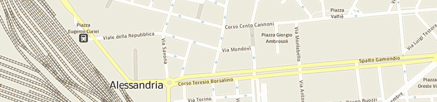 Mappa della impresa garbelli pier giorgio elena e c sas a ALESSANDRIA