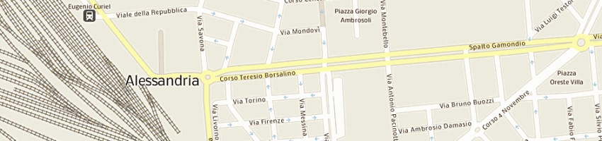 Mappa della impresa geat gestione ausiliari traffico soc coop a ALESSANDRIA