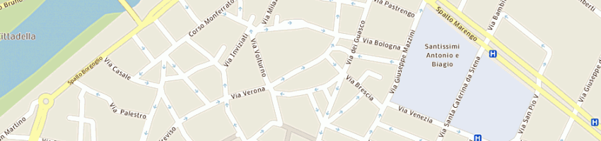 Mappa della impresa zoccola (sas) a ALESSANDRIA