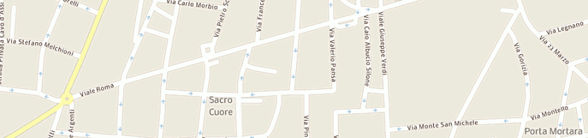 Mappa della impresa sergi antonio a NOVARA
