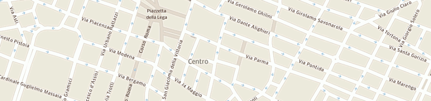 Mappa della impresa farmacia scevola snc a ALESSANDRIA