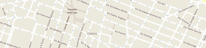 Mappa della impresa prefettura - questura a ALESSANDRIA