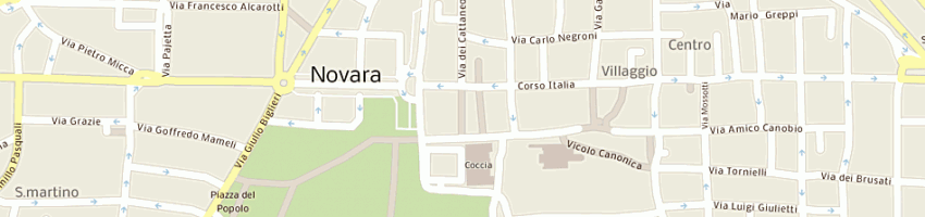 Mappa della impresa agrinovara soc coop a NOVARA