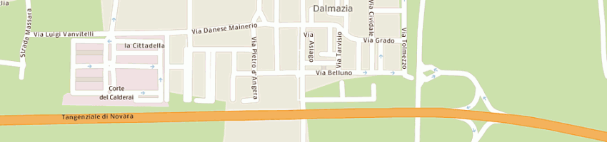 Mappa della impresa bar i quattro fari a NOVARA
