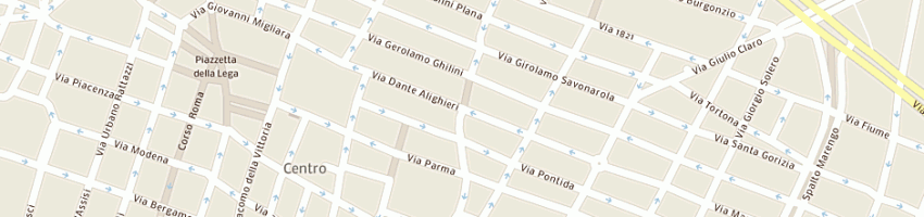 Mappa della impresa qui casa srl a ALESSANDRIA