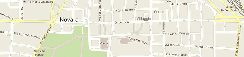Mappa della impresa immobiliare gisi srl a NOVARA