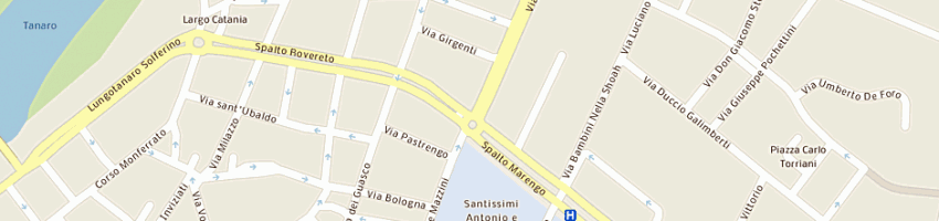 Mappa della impresa ristorante pizzeria ideal di esposito giorgio e c snc a ALESSANDRIA