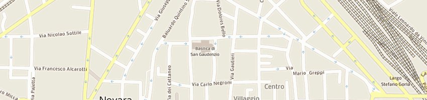 Mappa della impresa fabbrica lapidea di s gaudenzio a NOVARA